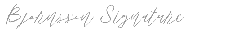 Bjornsson Signature